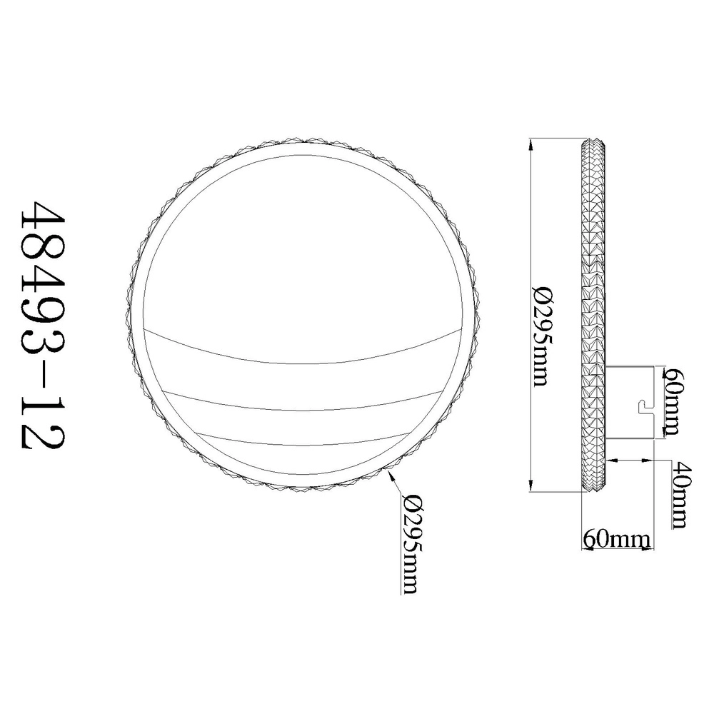 Lampe de plafond unique Constance noir avec or Ø 29,5cm Globo 9007371569847