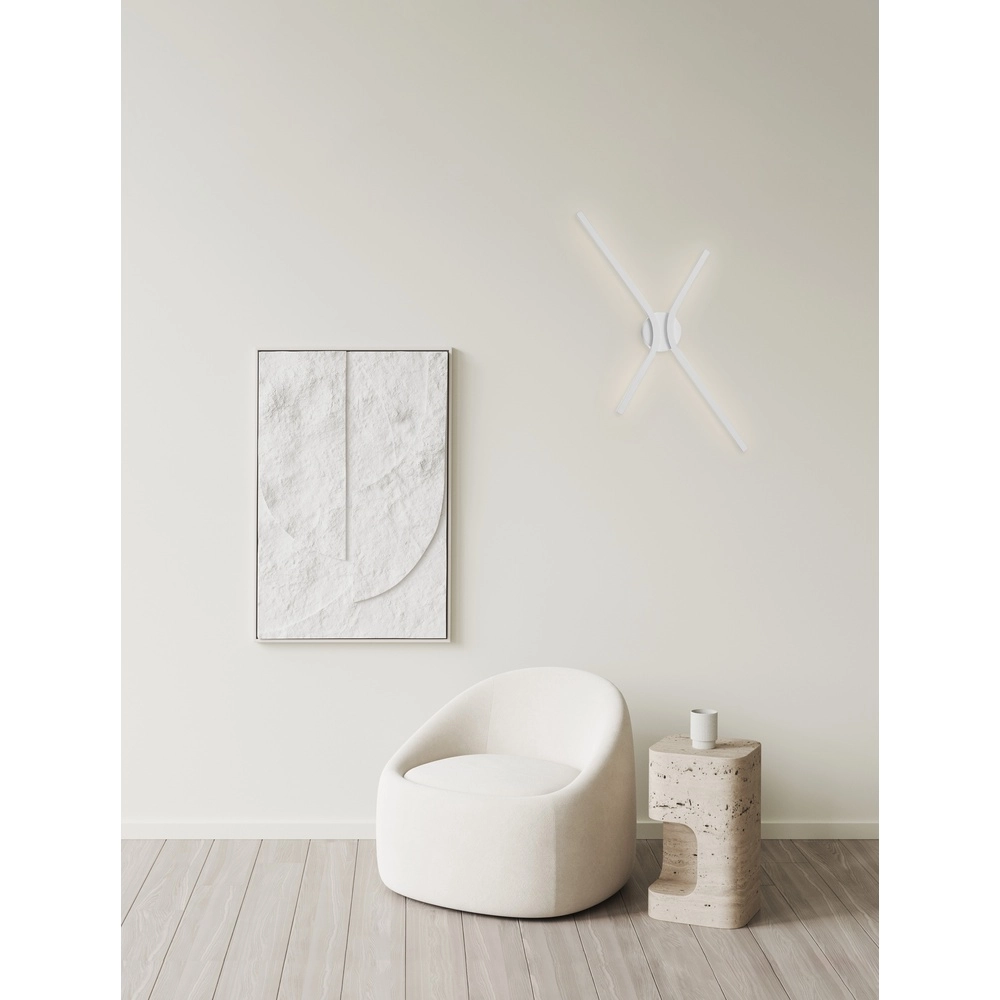 Applique murale design Akro blanc Lyora 5212017461742