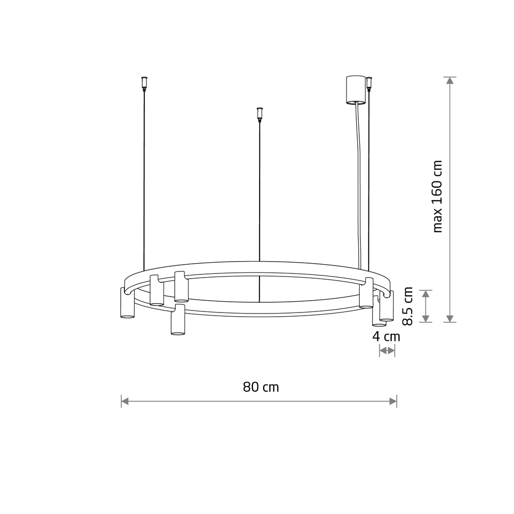 Lampe pendante de conception Fourty terre cuite Ø 80cm Lyora 5903139124188