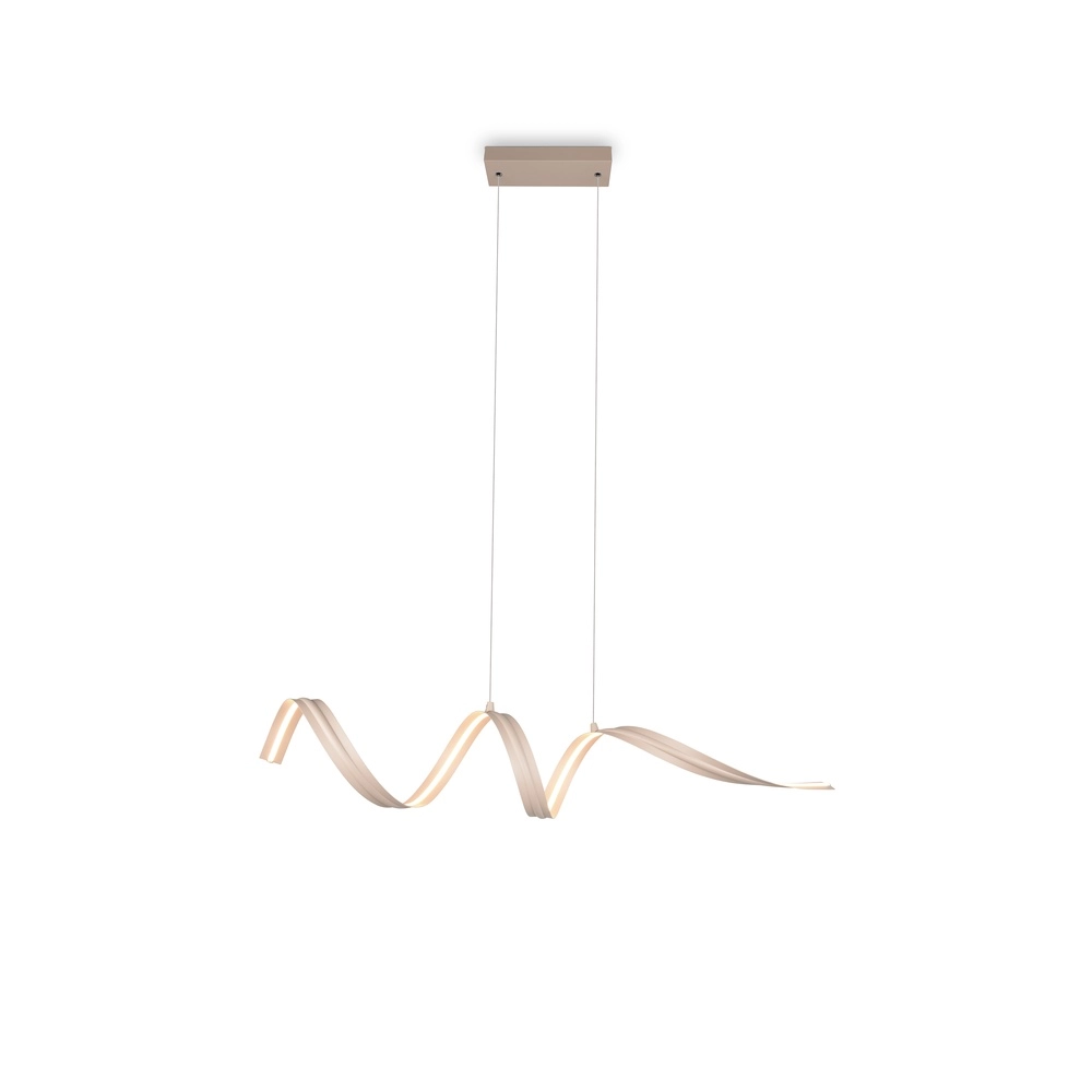 Lampe pendante moderne Tivor brun sable Trio 4017807706314