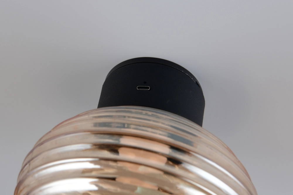 Applique murale Earl Verre ambré rechargeable Trio 4017807643435