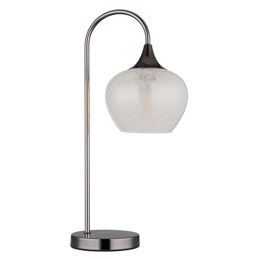 Lampe de table anthracite Maxy avec verre blanc simple Globo 9007371456185