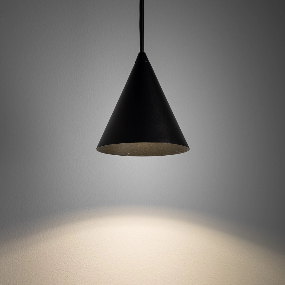 Lampe pendante de conception Zenith noir Ø 11cm Lyora 5903139114523