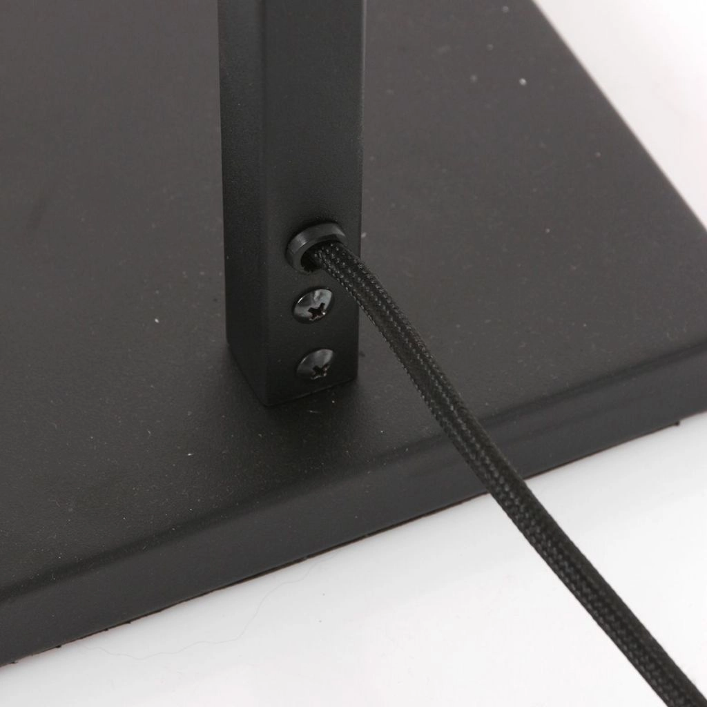 Lampe sur pied noire Stang avec un chapeau en liège Ø30cm Steinhauer 8712746180619