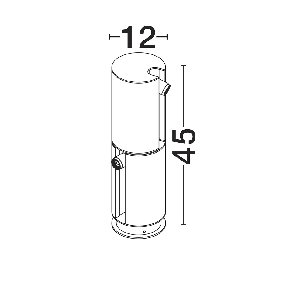 Lampe de jardin Taglio 5W Noir Lyora 5212017467089