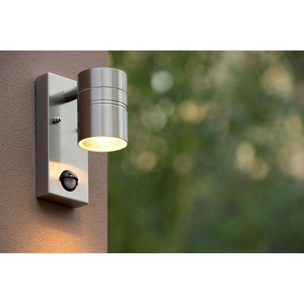 Projecteur mural Arne-Led Ir Downchrome avec capteur Lucide 5411212143846