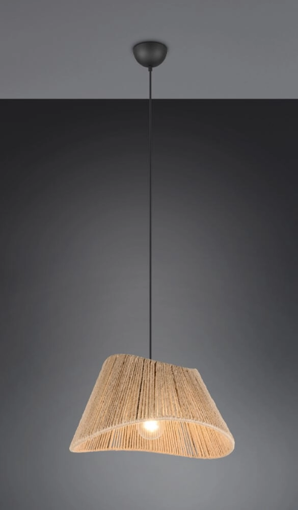 Suspension Japandi Valerie rotin Ø 52cm Trio 4017807637380