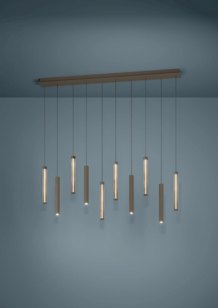 Lampe pendante de conception Clares Bronze 10 lumières Stars of Light 9008606408726