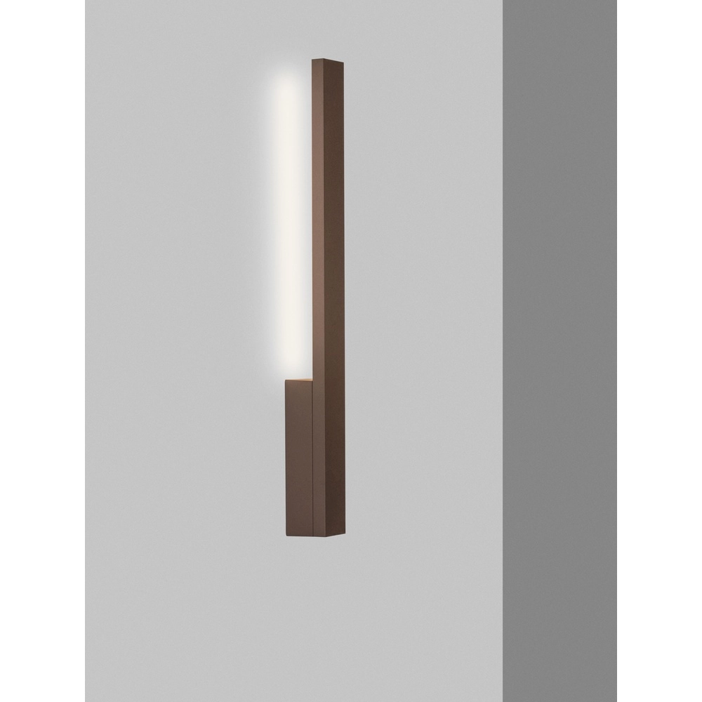 Applique murale élégante Isos Brun rouille 61cm Lyora 5212017472380