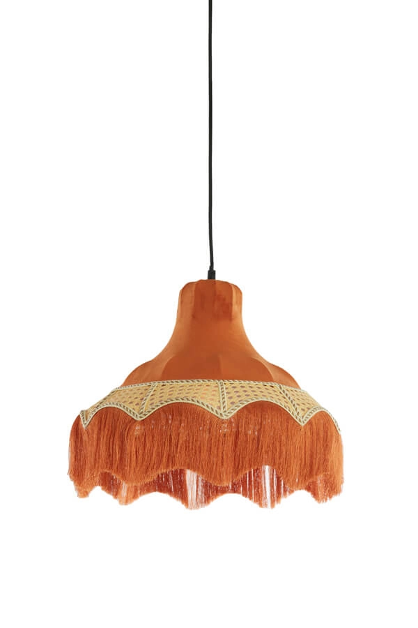 Suspension Tiffany Mizia orange Ø 40cm Light & Living 8717807758523