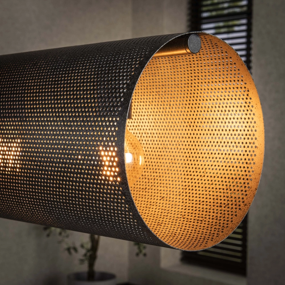 Lampe suspendue horizontale en maille Tubon 145 cm - 7x E27 Lyora 8716803512252