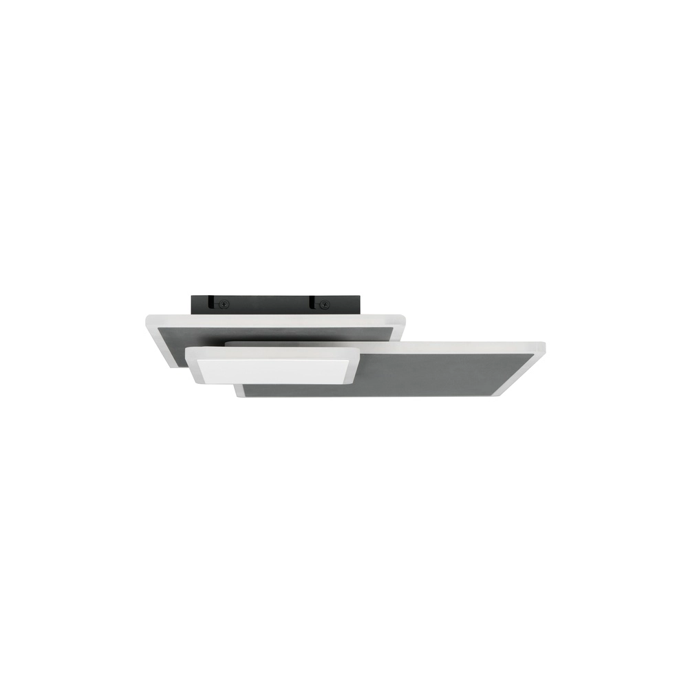 Lampe de plafond carrée Serea Noir Trio 4017807703795