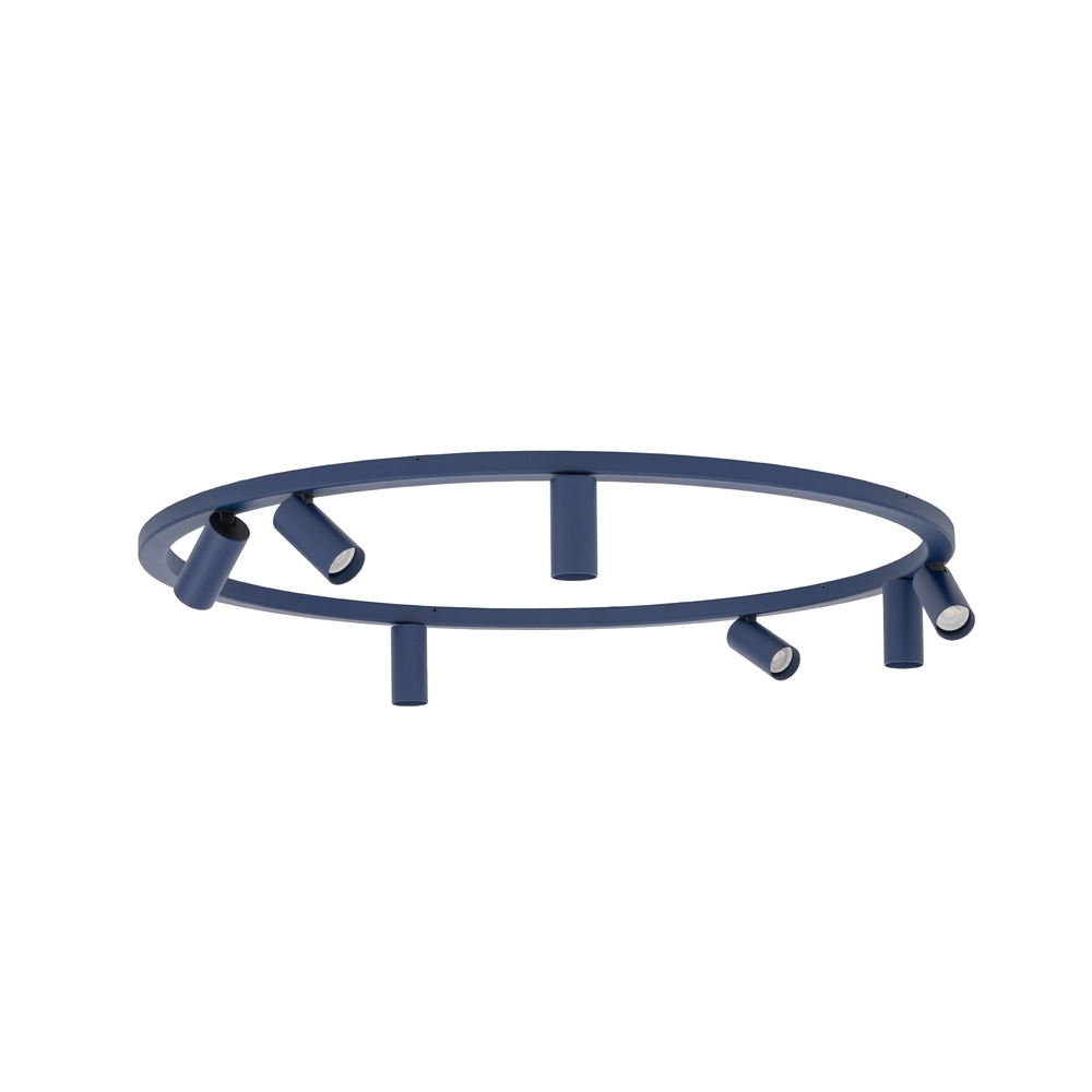 Projecteurs circulaires montés en surface Fourty 7x GU10 - bleu foncé Lyora 5903139119474