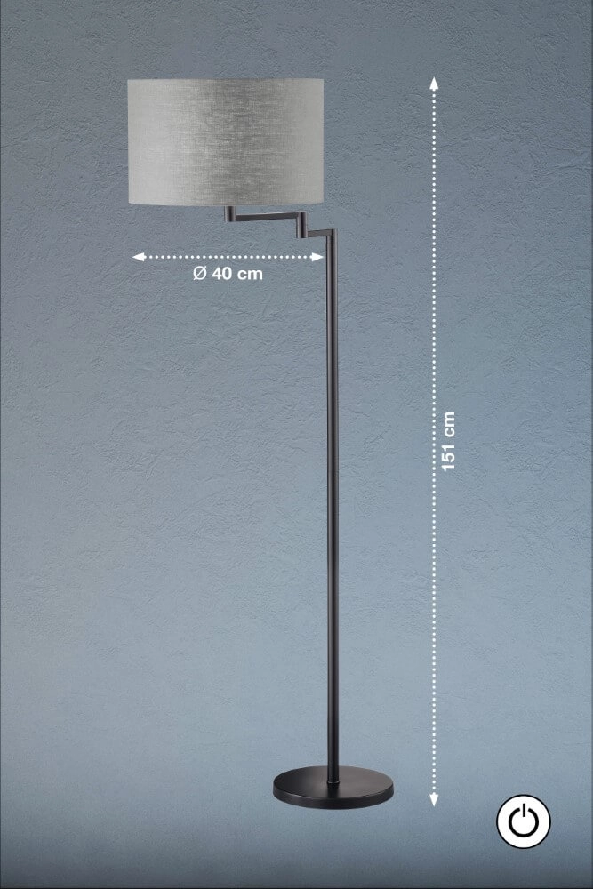 Lampadaire orientable Rota Fischer & Honsel 4003694403931