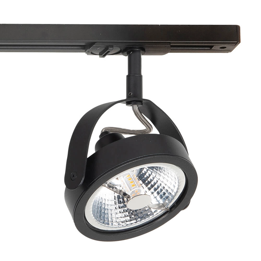 Jeu de rails monophasés 100cm Malta noir avec 3 taches Highlight 8718379042812