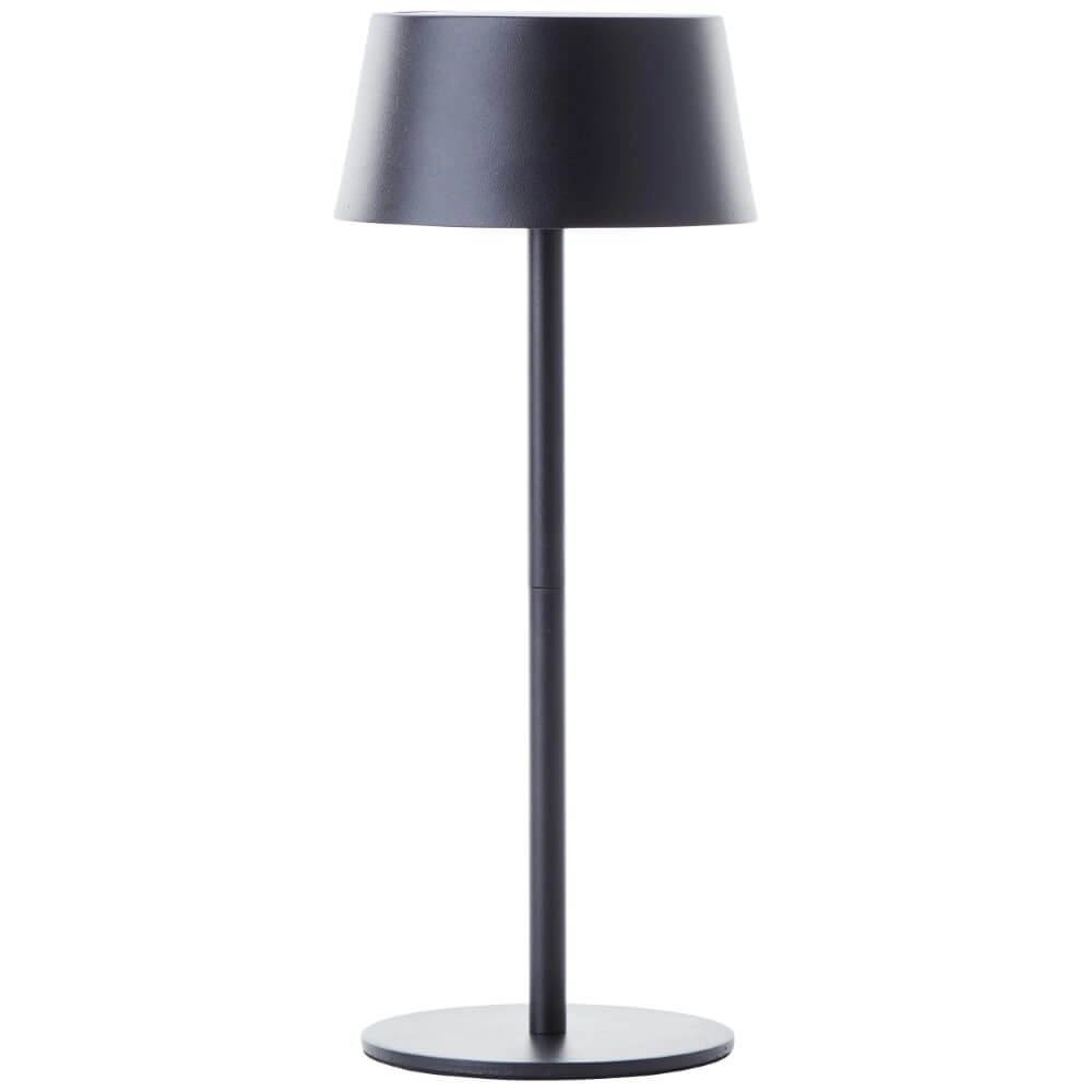 Lampe de table design noire Picco sur la batterie Brilliant 4004353437717