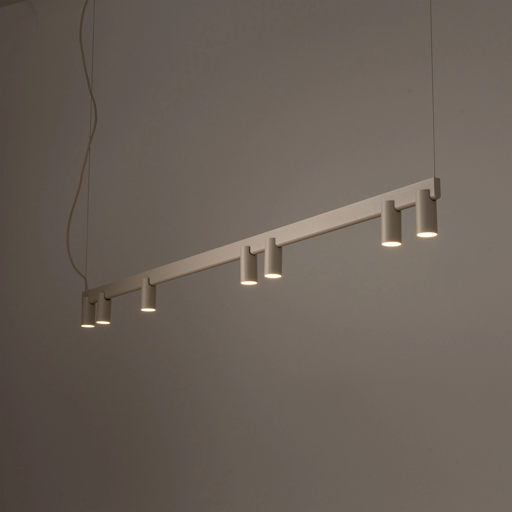 Lampe pendante de conception Fourty Brun sable 7 clairs Lyora 5903139122948