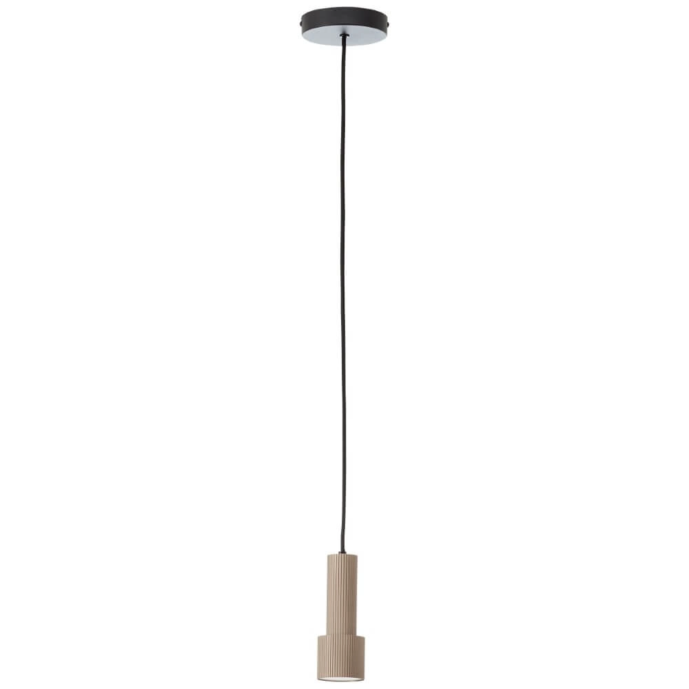 Lampe suspendue design Cadiz noir avec du bronze Brilliant 4004353446931
