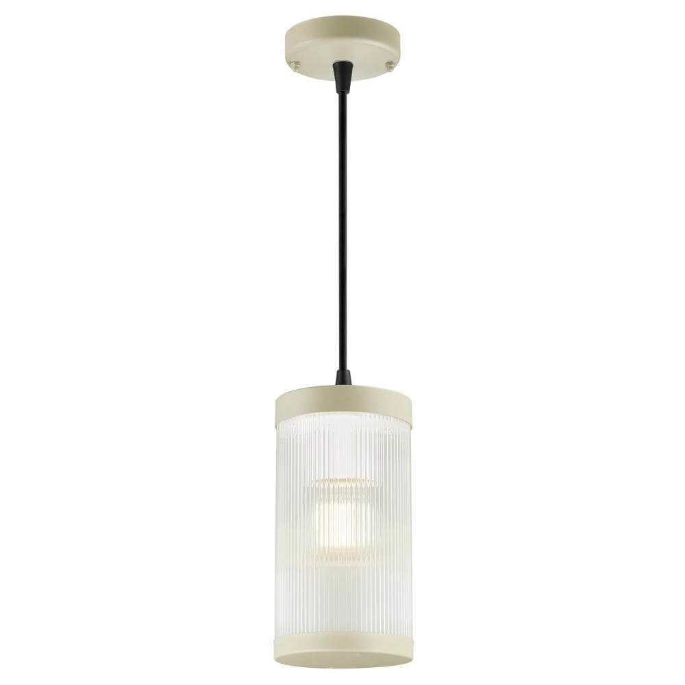 Suspension en verre Coupar brun sable