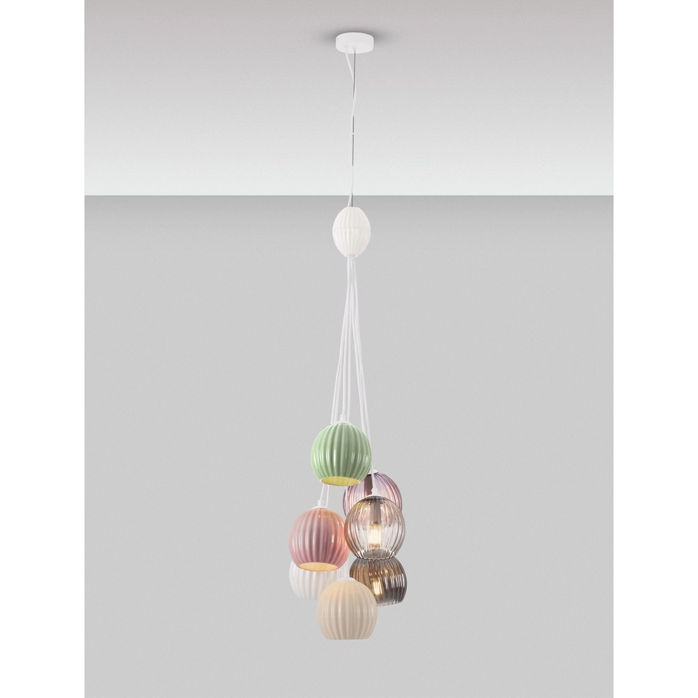 Suspension colorée Meline 7 lumières Lyora 5212017474001