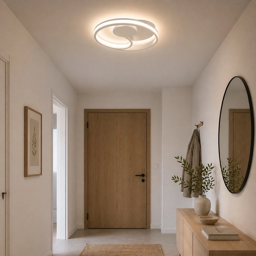 Lampe de plafond blanche Revola conception Ø 40 cm Brilliant 4004353477478