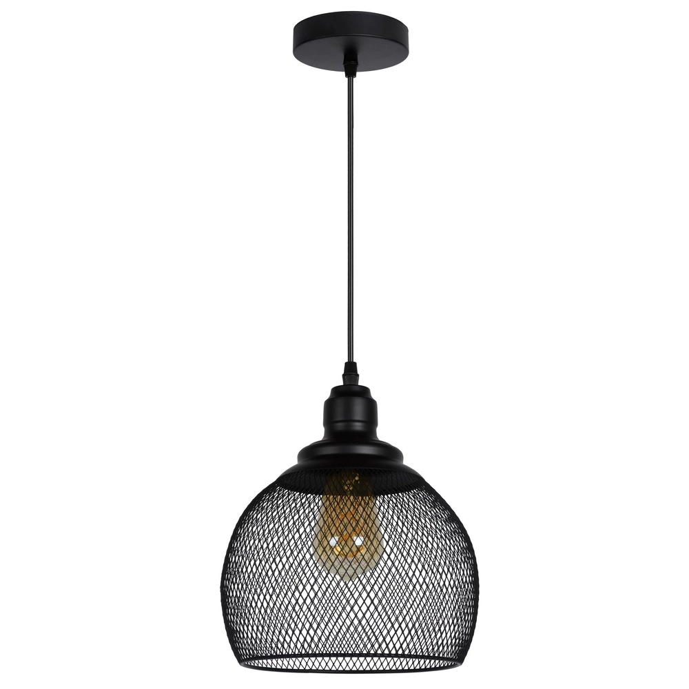 Lampe pendante en maille Mesh Ø 22cm noir