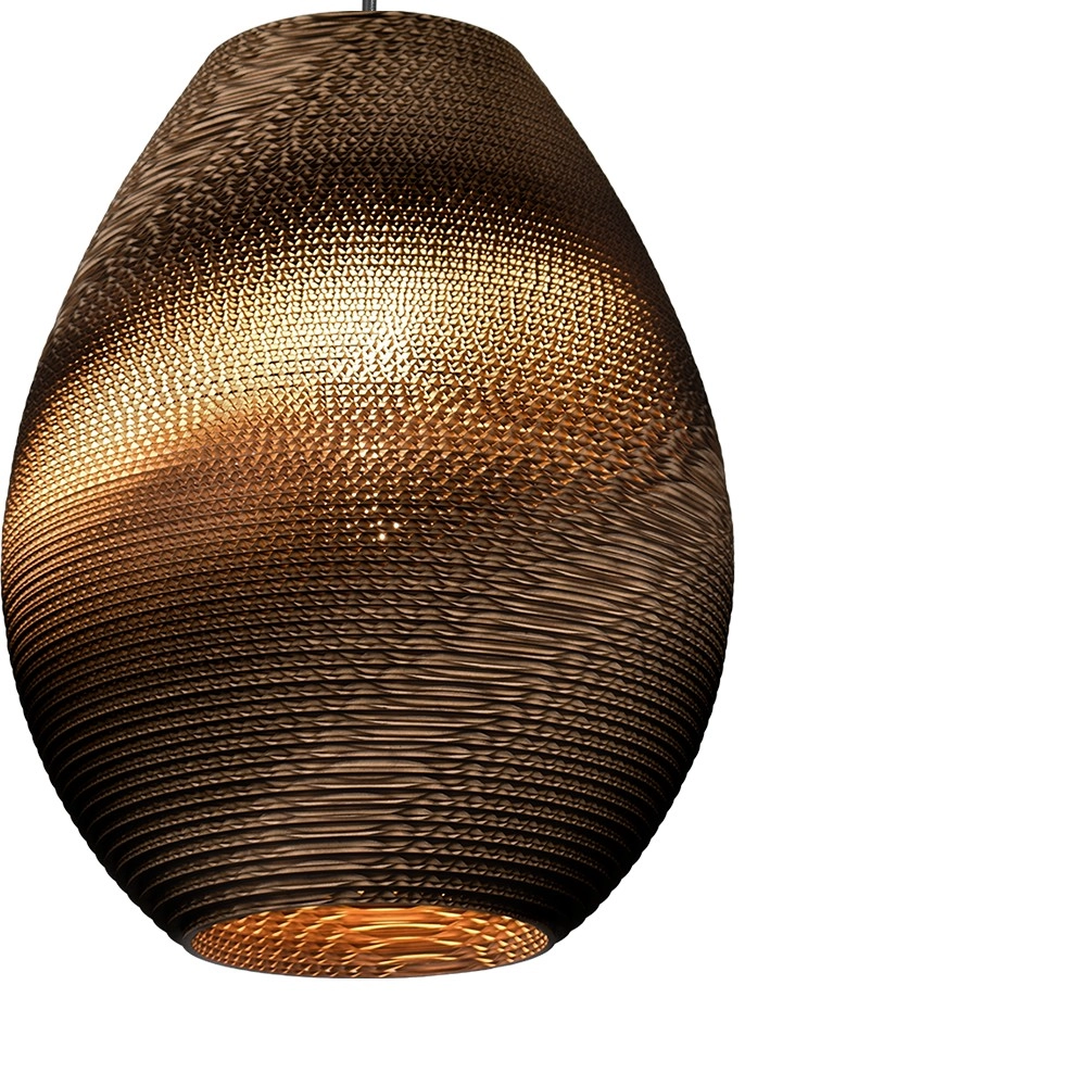Lampe de pied Carta Pineapple Teinte Think-paper cacao Ø 39cm Masterlight 8718121437453