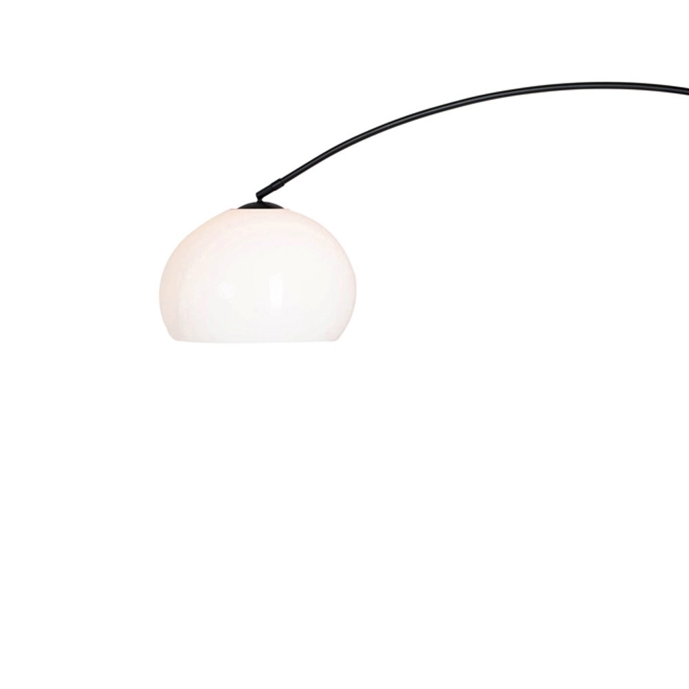 Lampe à arc Stresa noir avec abat-jour blanc Steinhauer 8712746106640