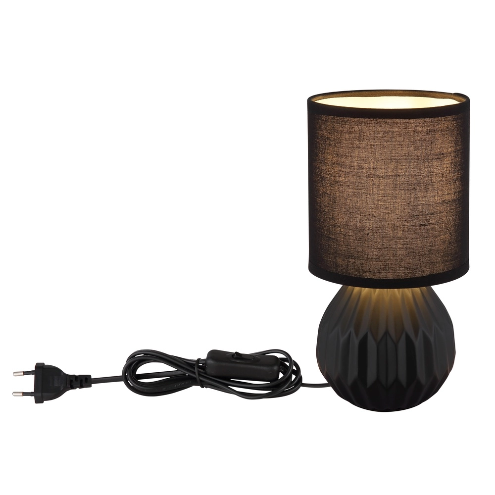 Lampe de table de conception Sylas Noir Globo 9007371484508