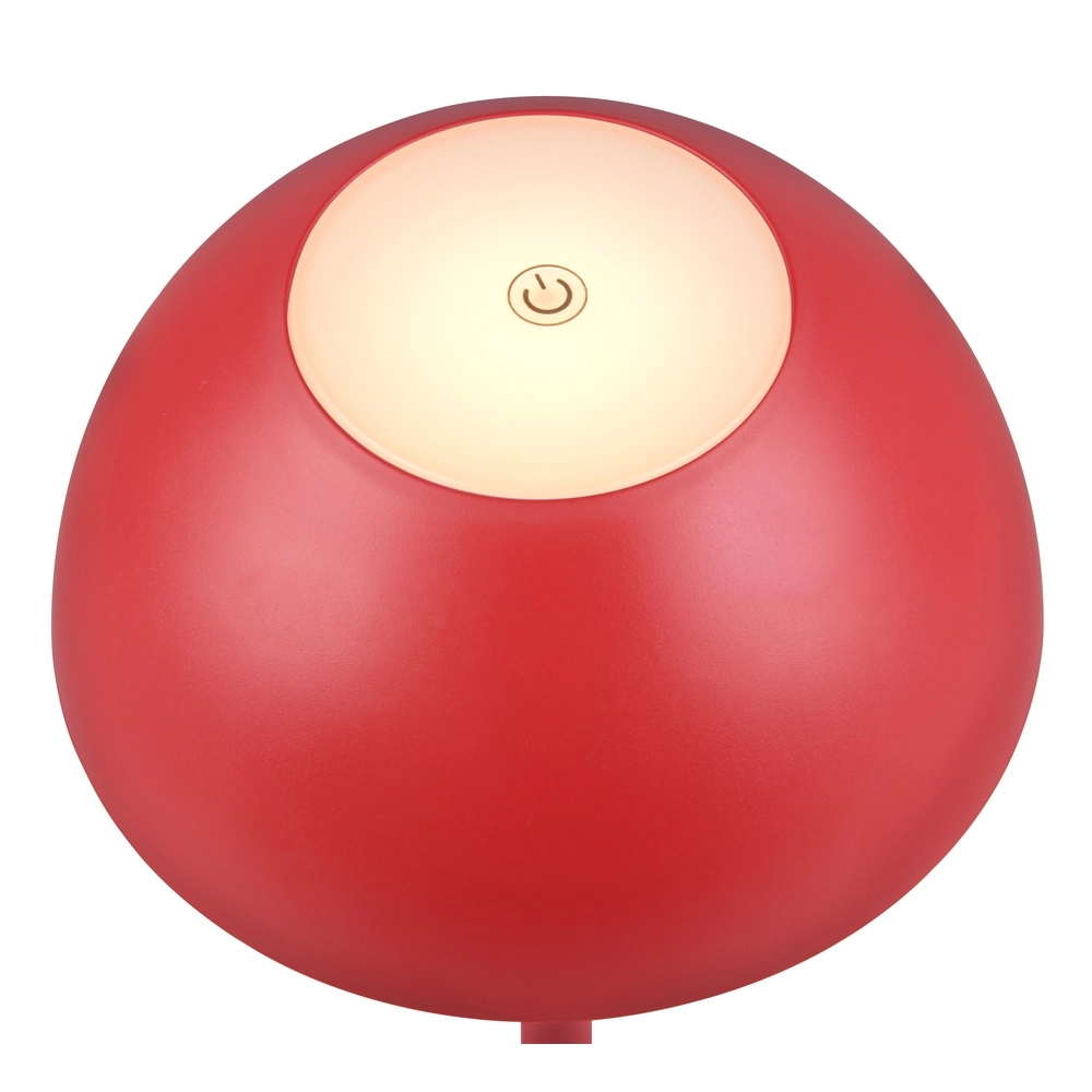 Lampe de table Ricardo rouge Ø 13.5cm Trio 4017807601817