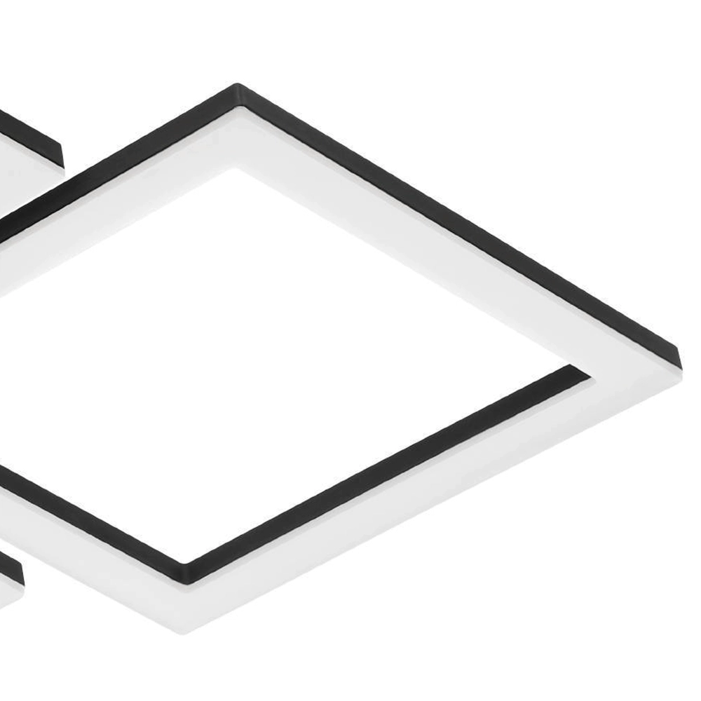 Plafonnier Zigbee Paranday-Z 47x43cm noir Eglo 9008606231225
