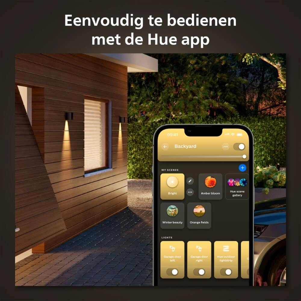 Lampe d'extérieur Down Hue Resonate Philips 8719514466777