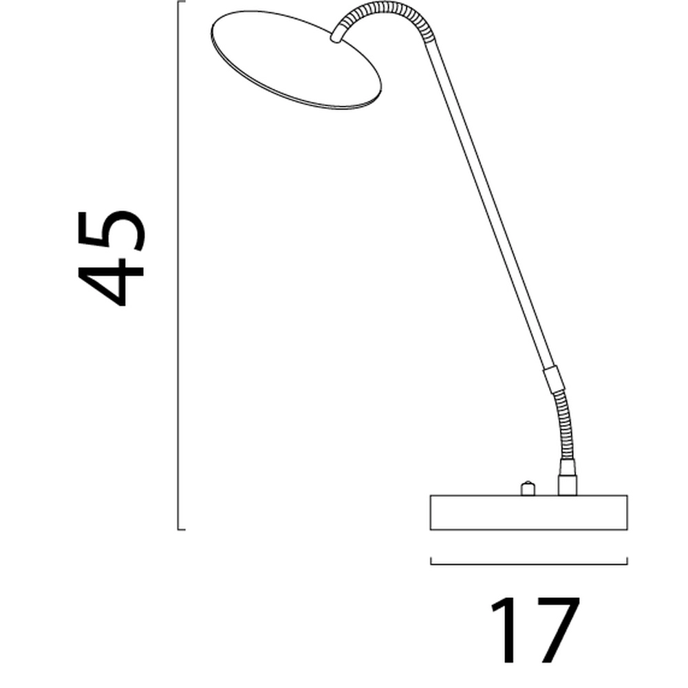 Lampe de table flexible Scala noir Masterlight 8718121311890