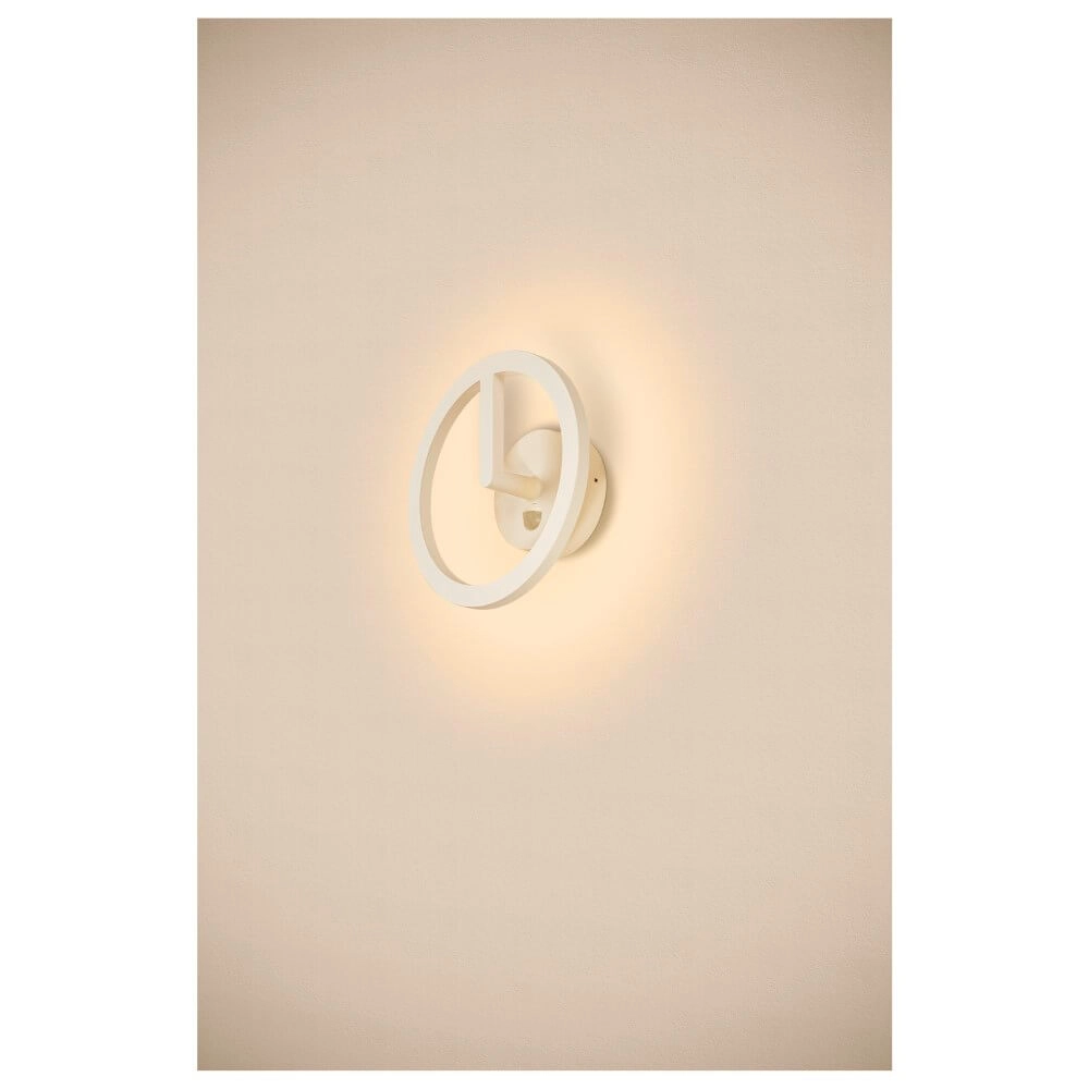 Lampe d'extérieur élégante Q-Ring avec capteur - blanc SLV 4024163290739