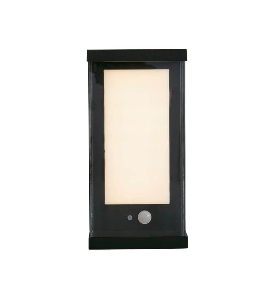 Applique rectangulaire Solar noir Searchlight 5053423241562
