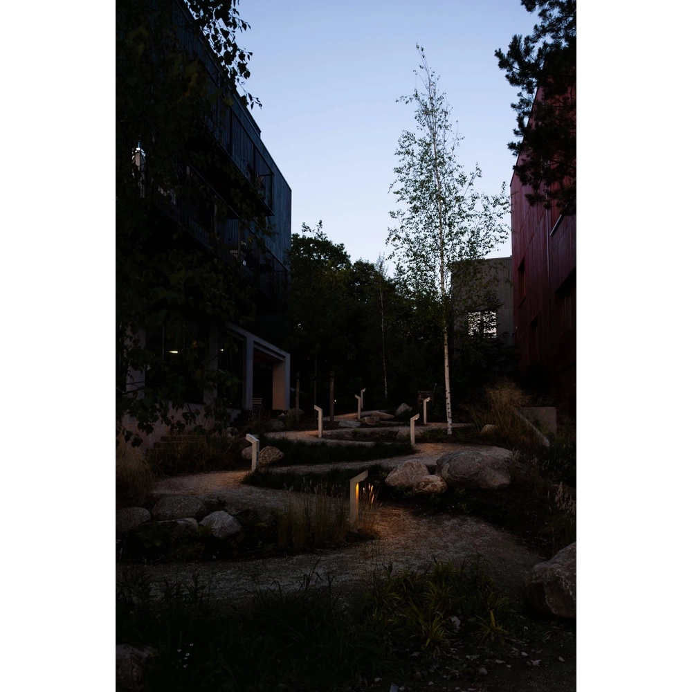 Éclairage de chemin en bois Punto Accoya - 100cm - 2700K Timberlab 8716803514041