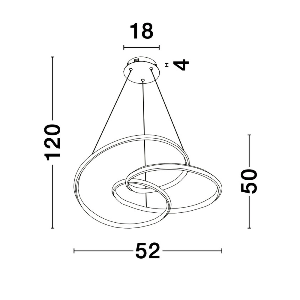 Suspension design Menton brun café Lyora 5212017424310