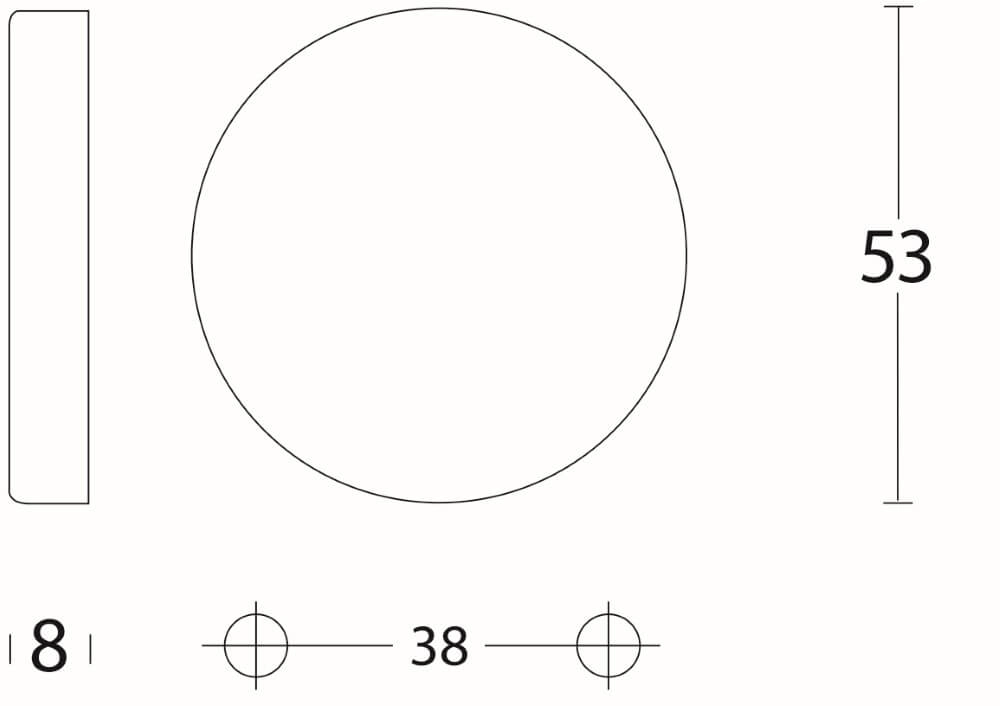 Rosette Tira Store dissimulé en acier inoxydable Intersteel 8714186044681