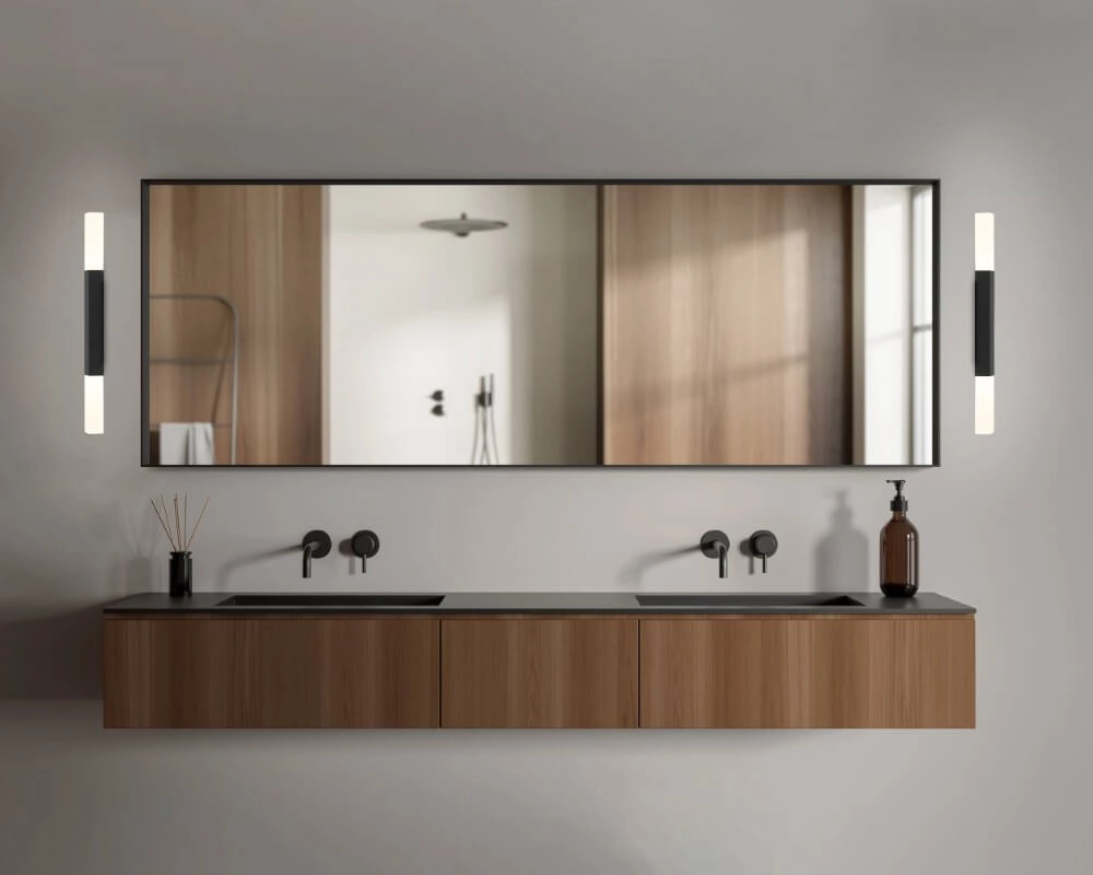 Applique de salle de bain Alcudia noir Eglo 9008606245147