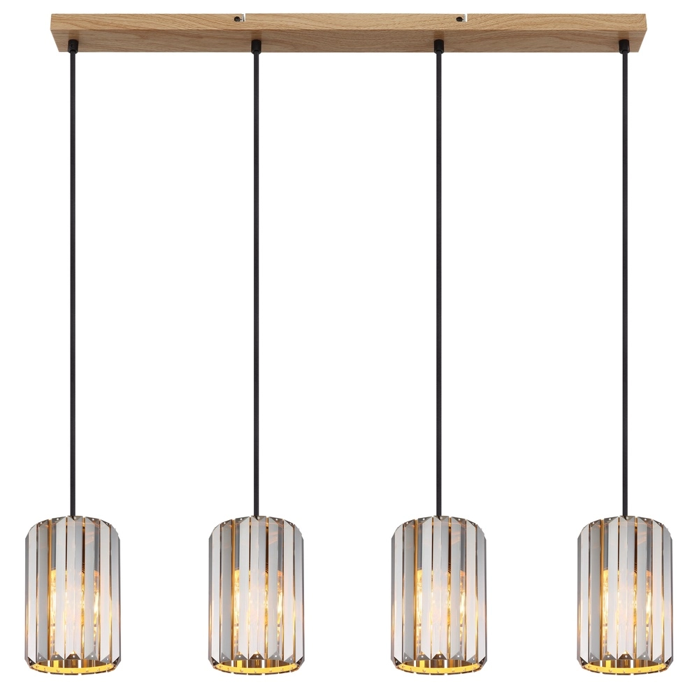 Lampe suspendue Run Bois 4-léger Globo 9007371519965