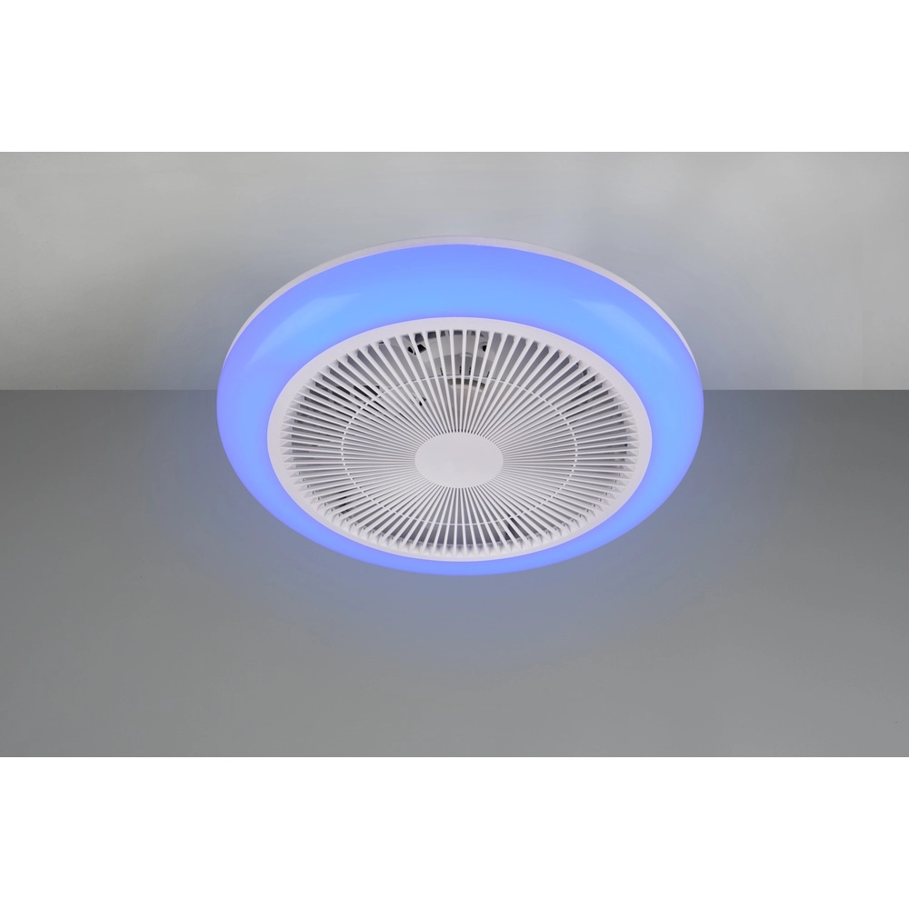 Ventilateur de conception Holmsund blanc Ø 46cm avec fonction RVB Trio 4017807688665