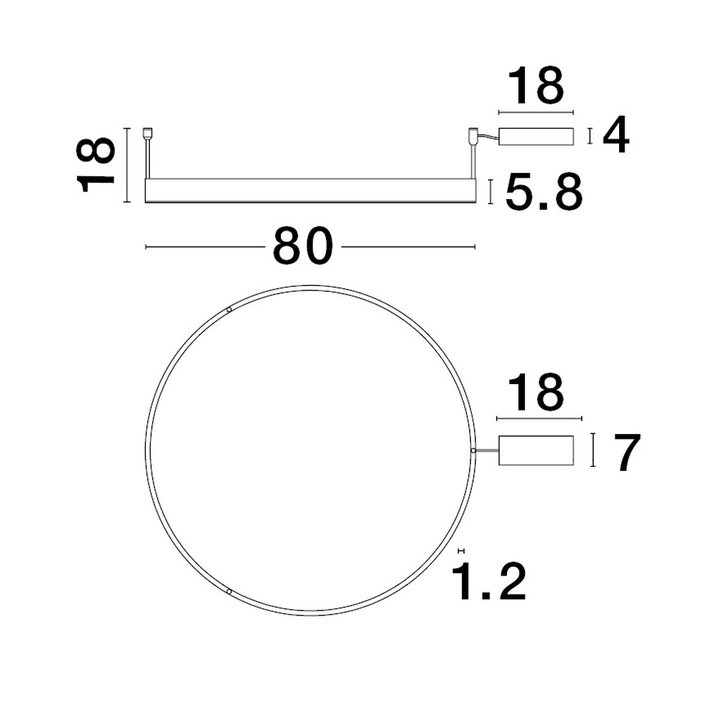 Plafonnier Motif or Ø 80cm Lyora 5212017442987