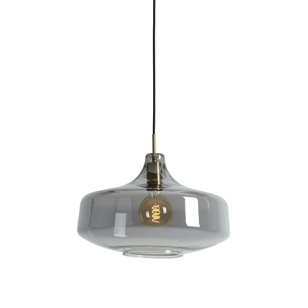 Lampe suspendue en verre fumé Solna Ø 39,5 cm Light & Living 8717807680220