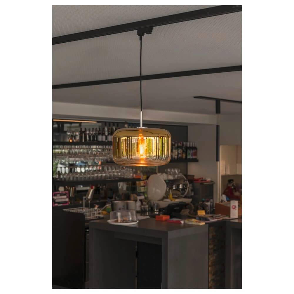 Suspension en verre Pantilo verre doré - Ø28cm SLV 4024163266437