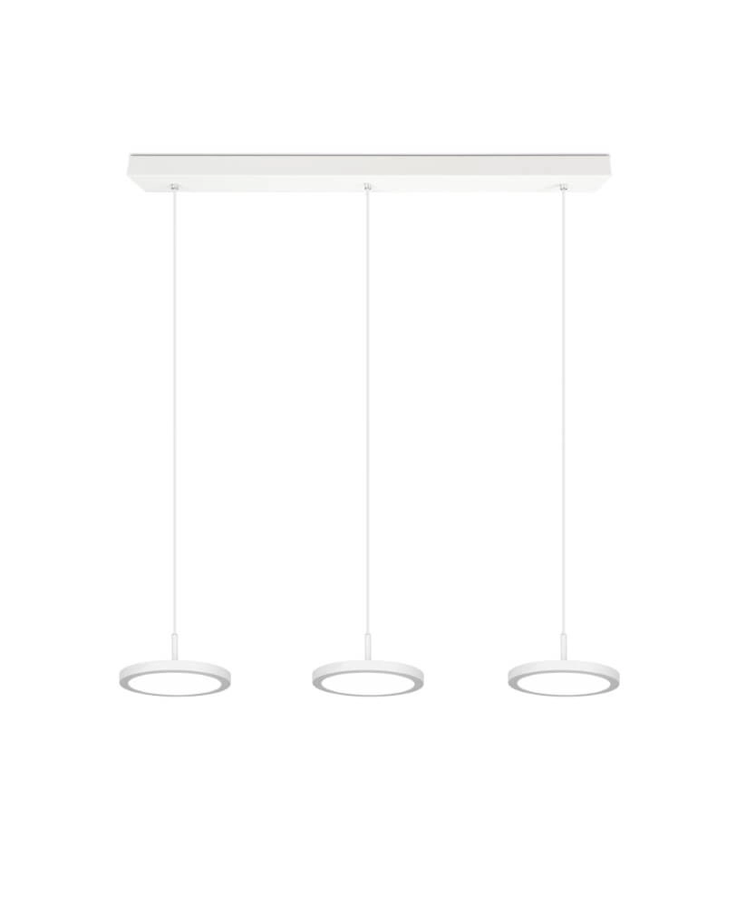 Lampe suspendue de bureau LED Tray blanc Trio 4017807537994