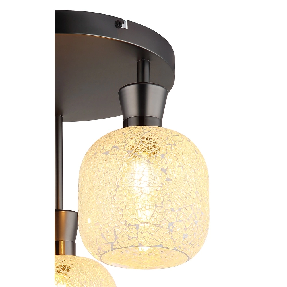 Lampe de plafond à 3 lumières Brokana Bronze à fusil Globo 9007371572465