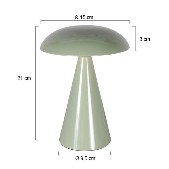 Lampe de table rechargeable Mush Vert Steinhauer 8712746188783