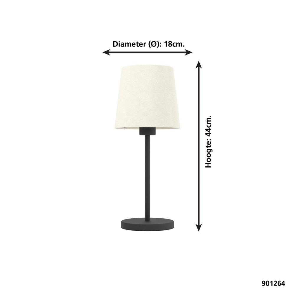 Lampe de table Febres E27 - sable Eglo 9008606312801