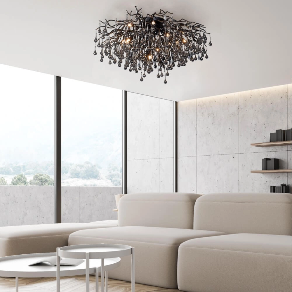 Lustre Icicle noir 100cm Paul Neuhaus 4012248377581