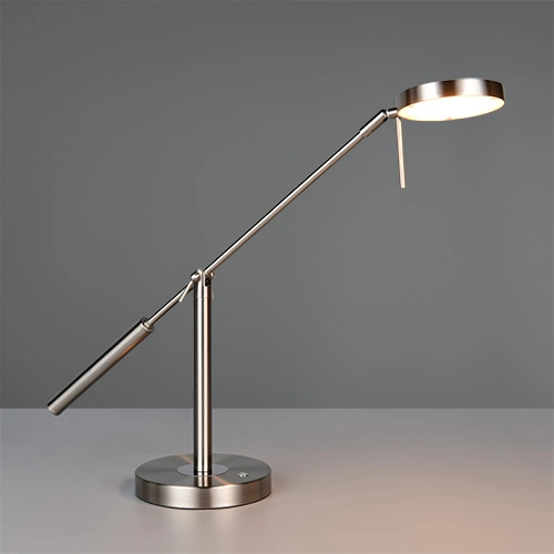 Lampe de bureau Monza nickel Trio 4017807693263
